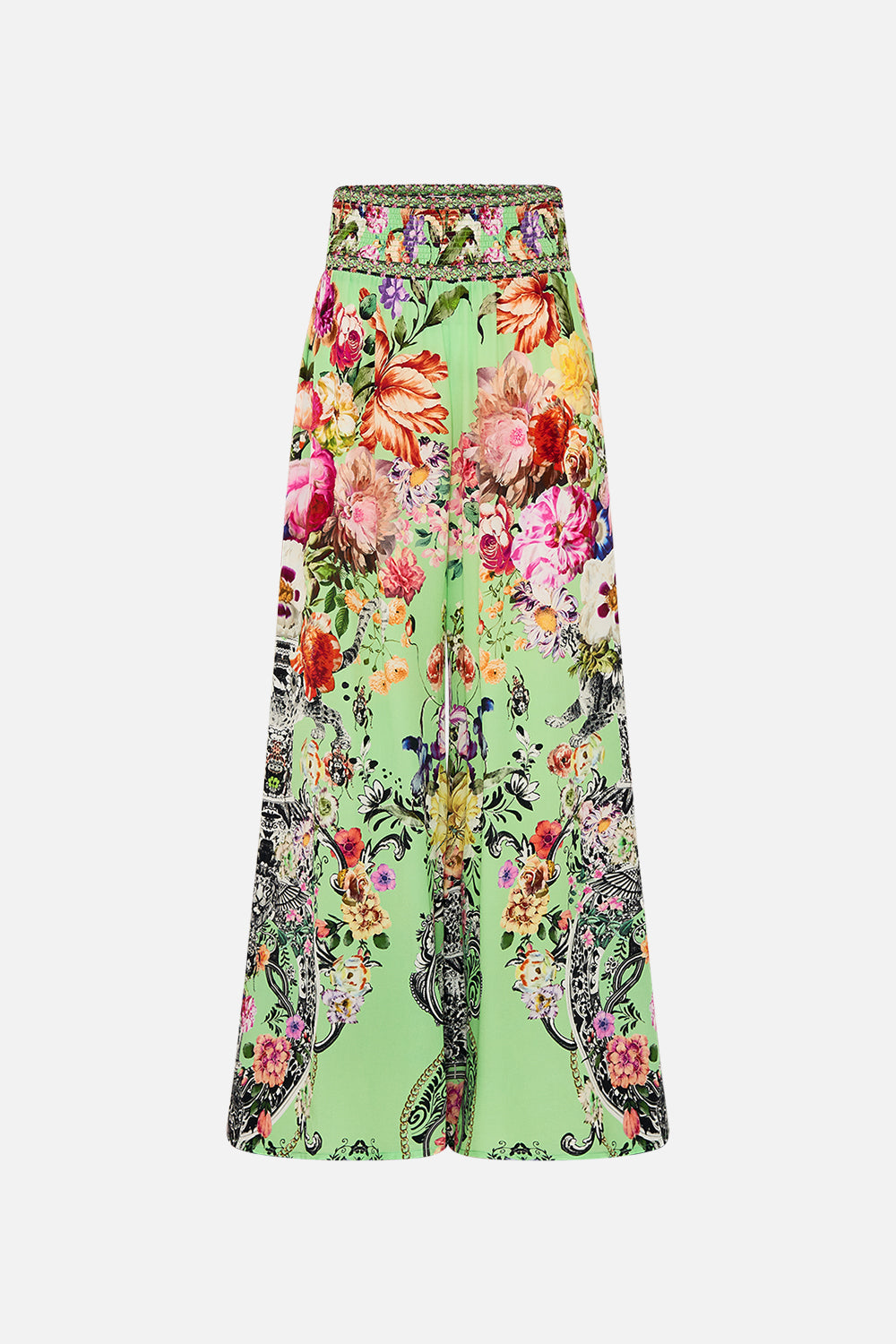 CAMILLA silk shirt dress in Delft Dynasty print