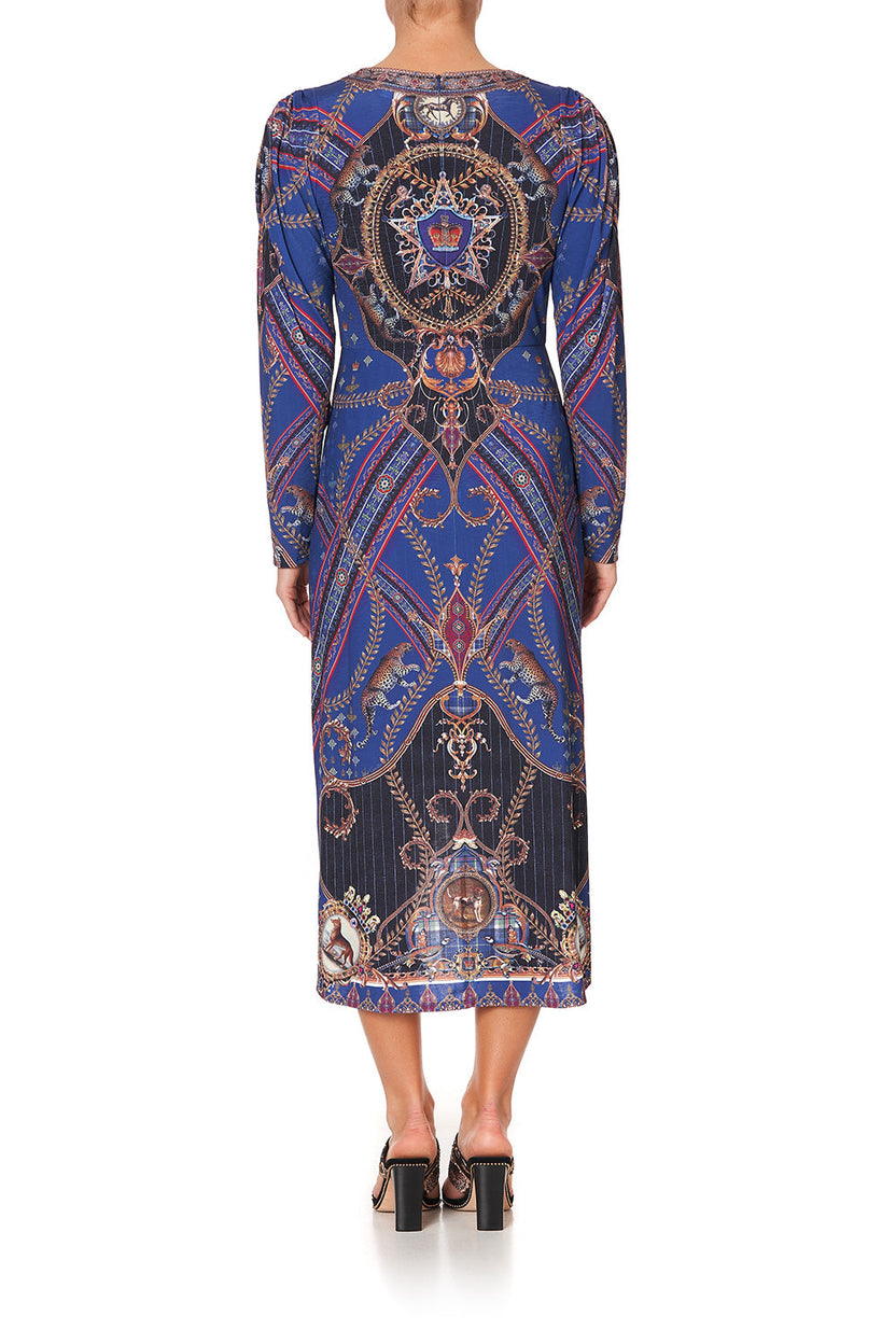 JERSEY TUCK DRESS WITH DRAPPED SLEEVES ARMADA main image 0