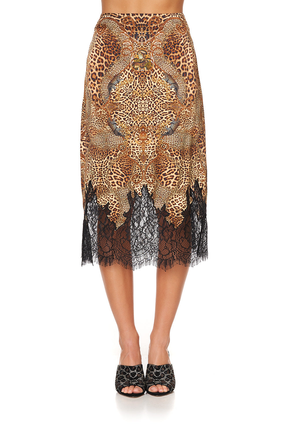 SLIP MIDI SKIRT LADY LODGE