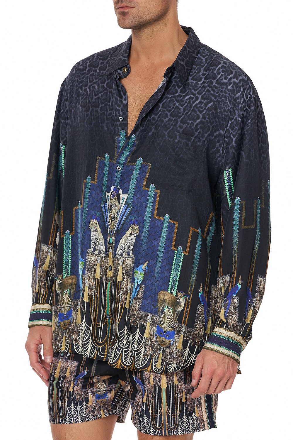 MENS OVERSIZED SHIRT DRIPPING IN DECO