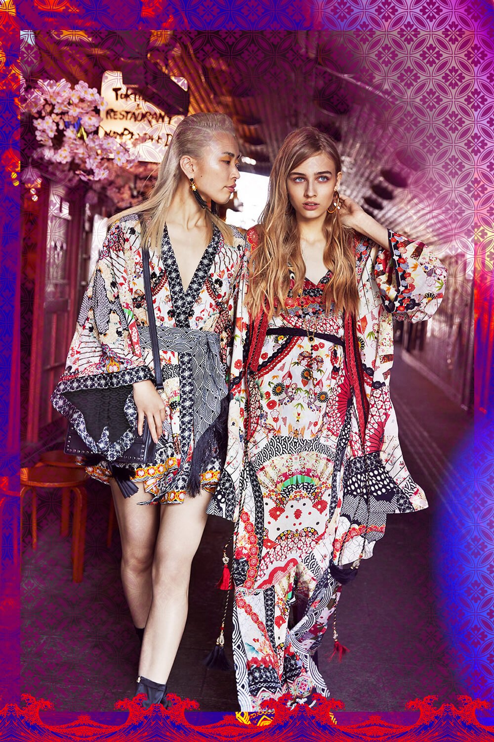 CAMILLA VINTAGE VIXEN ASYMETRIC WRAP DRESS