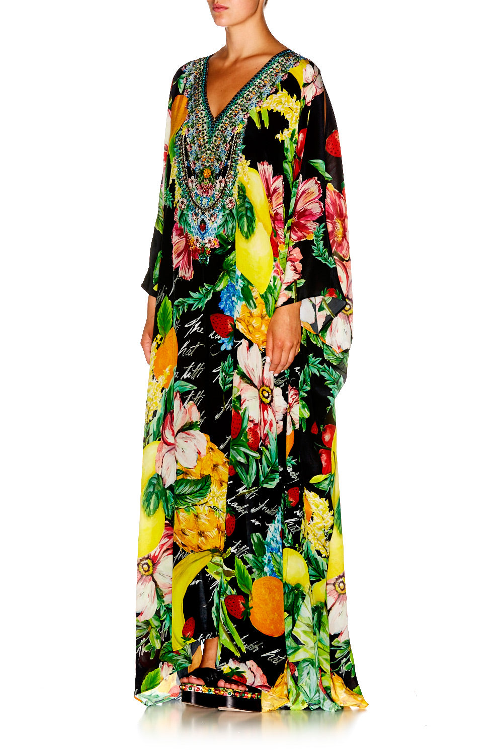 CALL ME CARMEN SLIT FRONT & SLEEVE KAFTAN