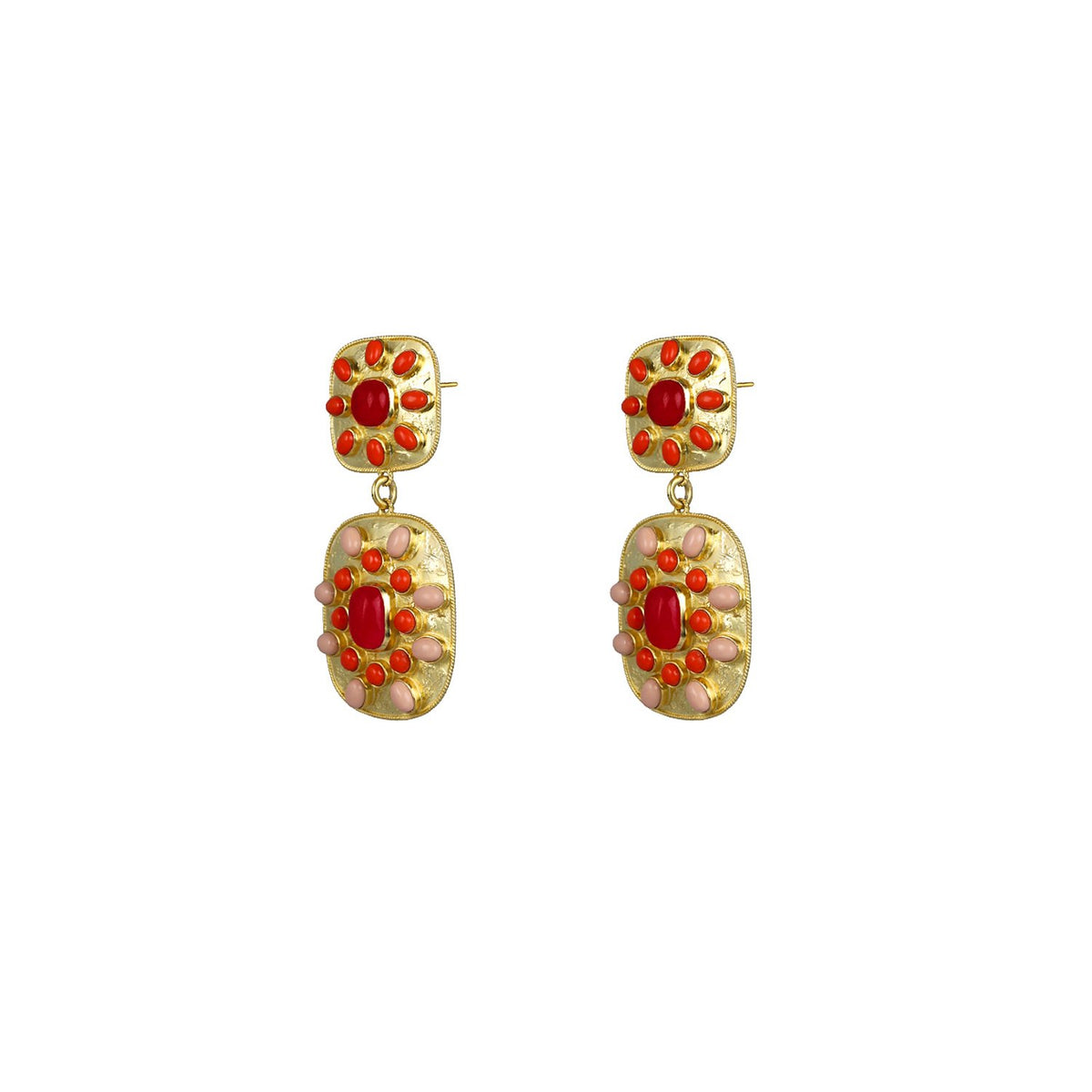 VALERE RED JADE CORDELIA EARRINGS MULTI