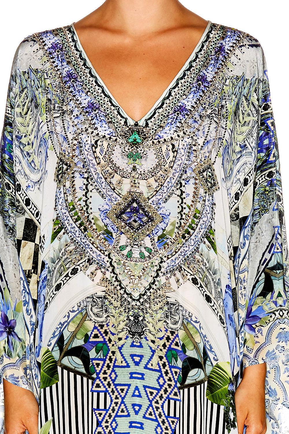 THE SWEET ESCAPE SLIT FRONT & SLEEVE KAFTAN