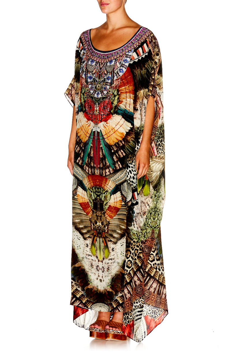ROUND NECK KAFTAN SOAR LIKE AN EAGLE