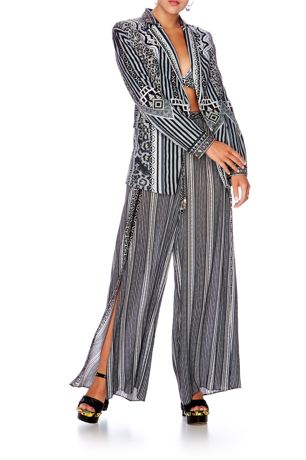 TRIBAL THEORY SINGLE BREASTED BLAZER