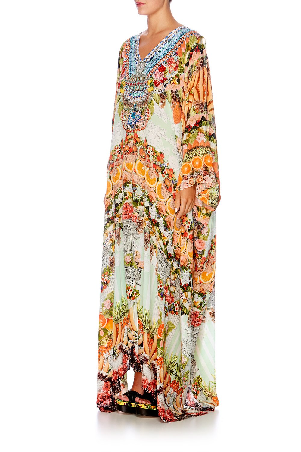 SLICE OF PARADISE SPLIT FRONT & SLEEVE KAFTAN