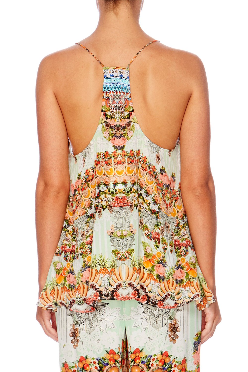 SLICE OF PARADISE T BACK SHOESTRING TOP