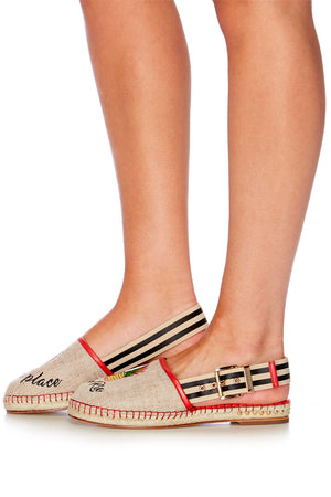 CAMILLA THERES NO PLACE LIKE RIO SLING BACK ESPADRILLE