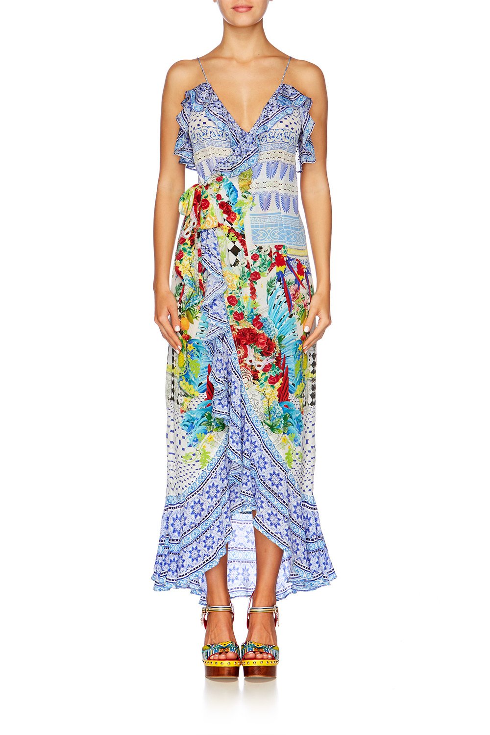 MASKING MADNESS FRILL DRESS WITH LONG BACK