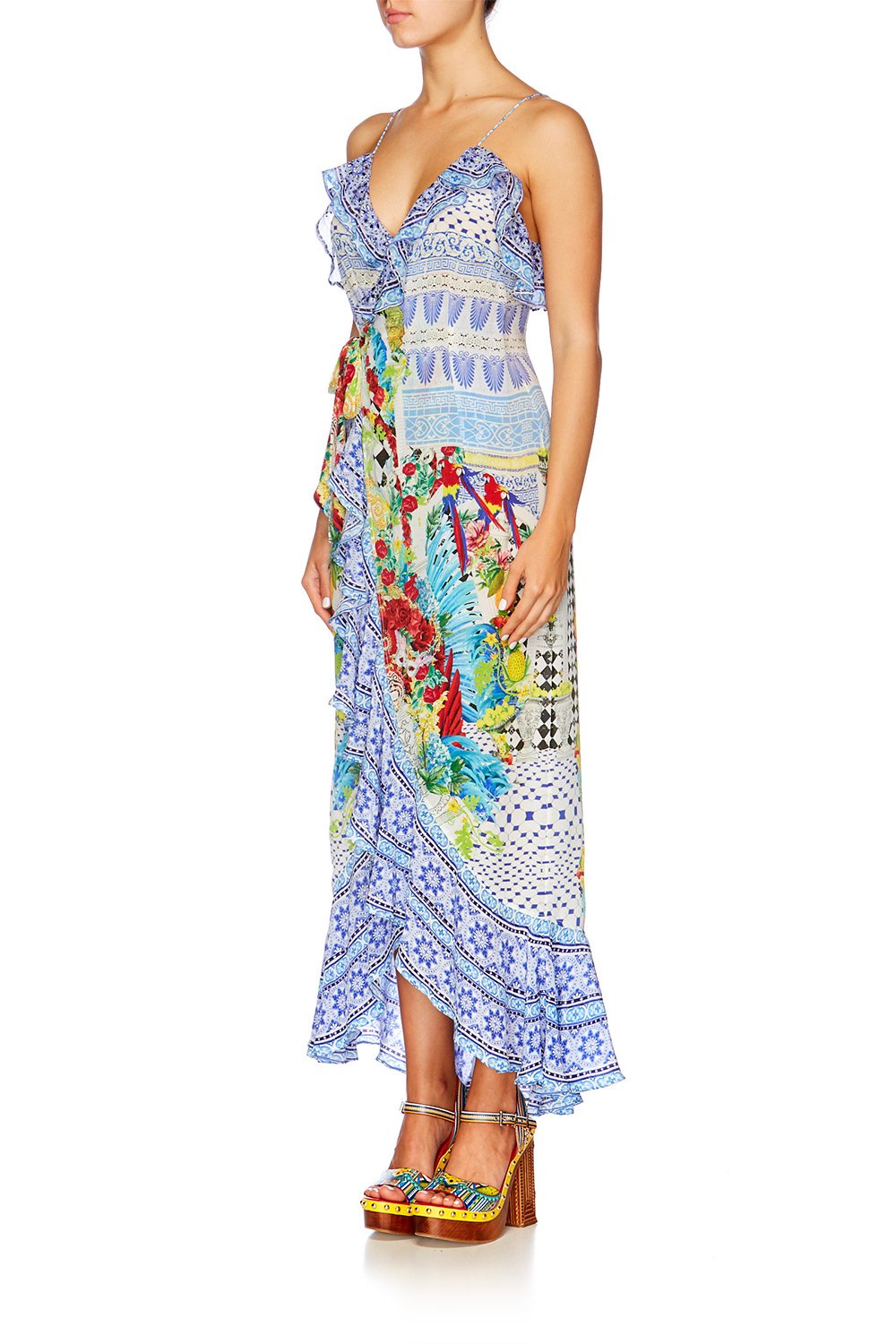 MASKING MADNESS FRILL DRESS WITH LONG BACK