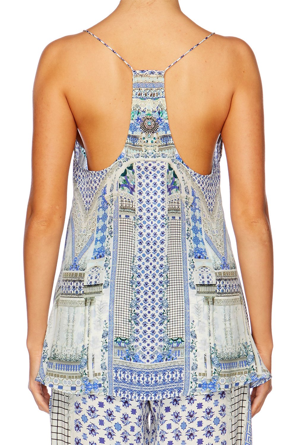 SALVADOR SUMMER T BACK SHOESTRING TOP