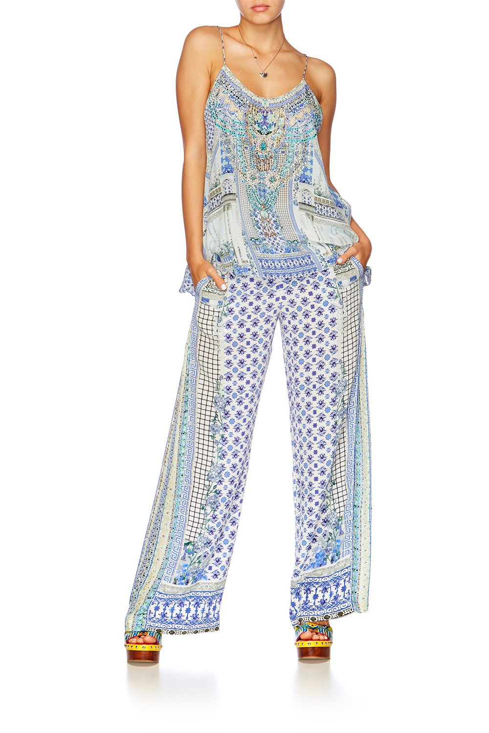 SALVADOR SUMMER T BACK SHOESTRING TOP