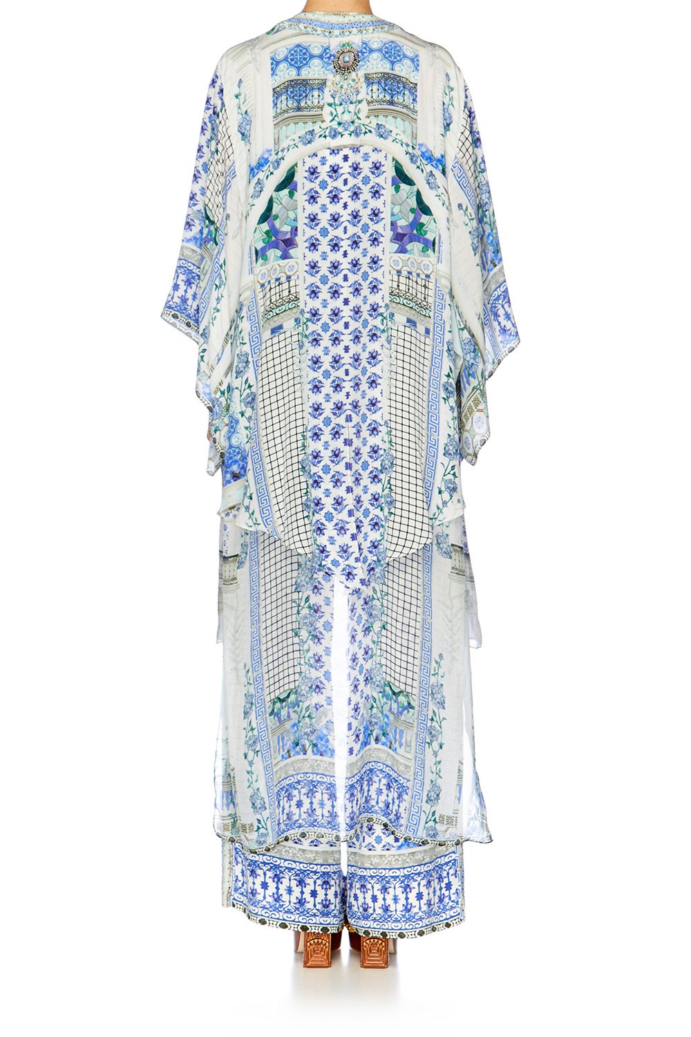 SALVADOR SUMMER KIMONO WITH LONG UNDERLAY