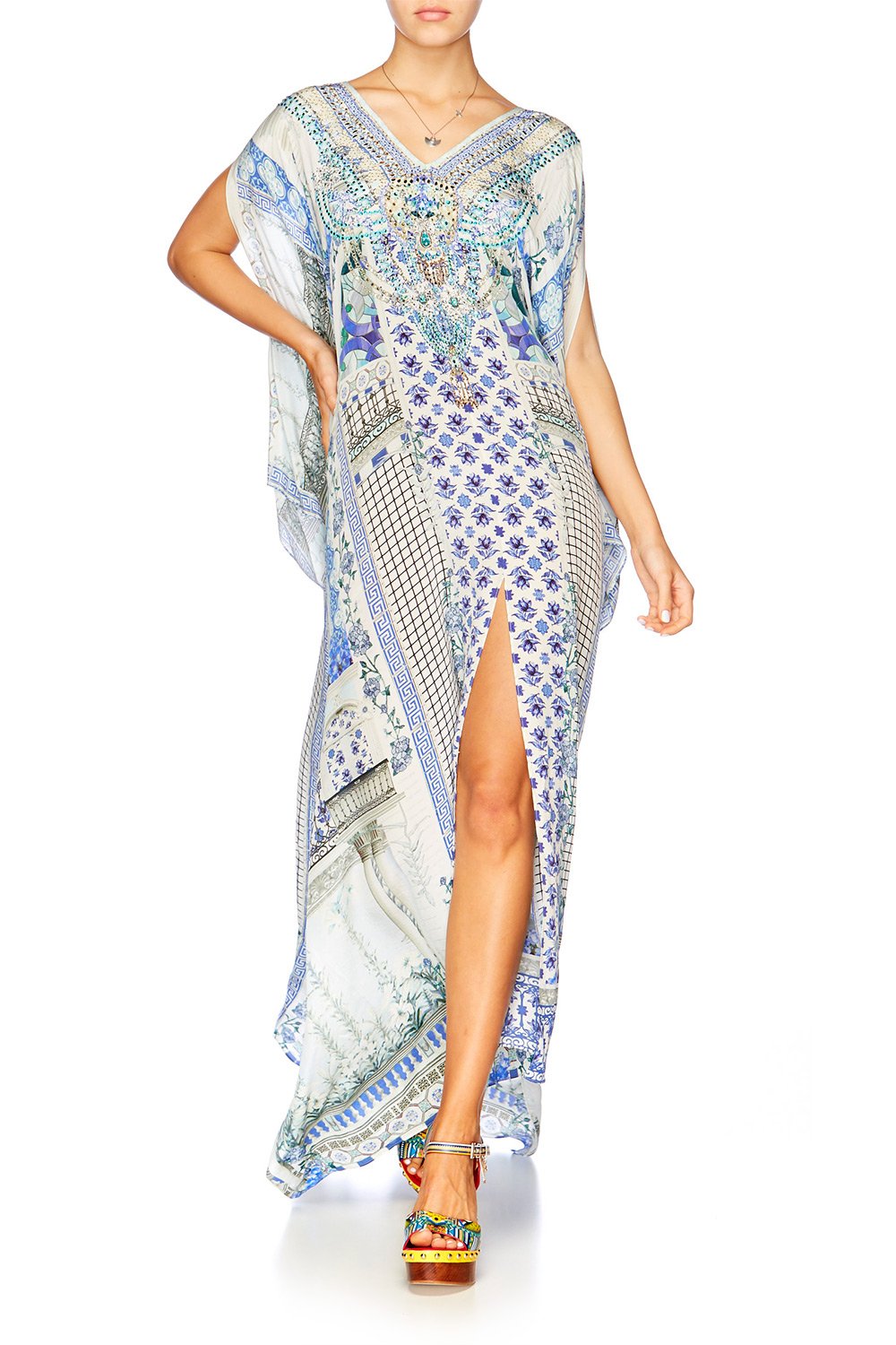 SALVADOR SUMMER SPLIT FRONT & SLEEVE KAFTAN