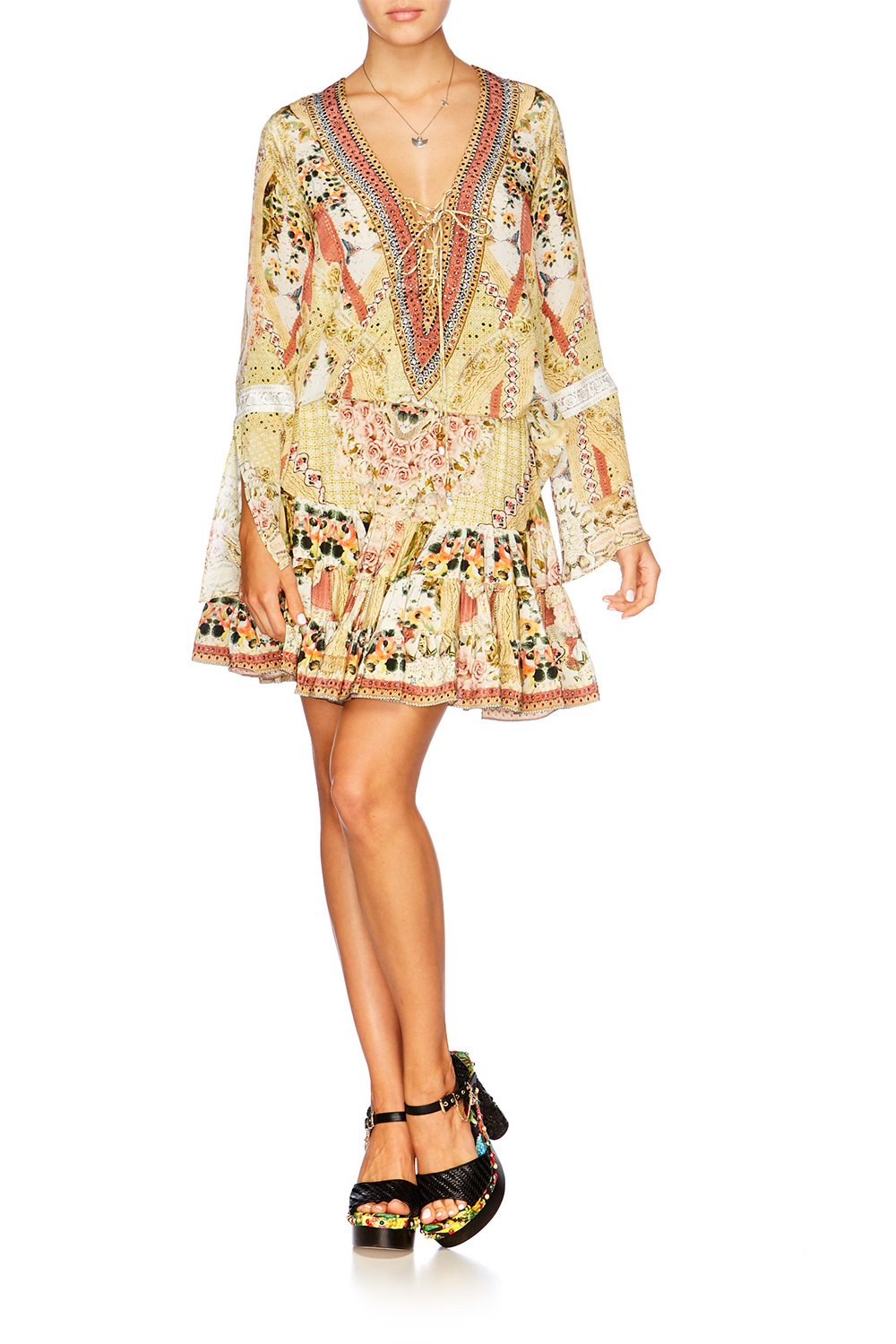 MY SUMMER LOVE TIE FRONT BLOUSE