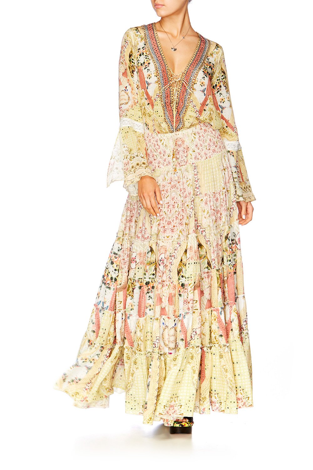 MY SUMMER LOVE TIERED MAXI SKIRT