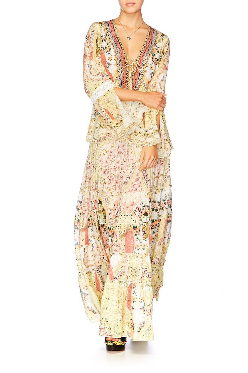 MY SUMMER LOVE TIE FRONT BLOUSE