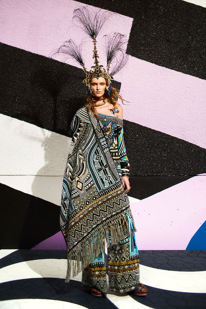 SHORT LACE UP KAFTAN RUNAWAY READY