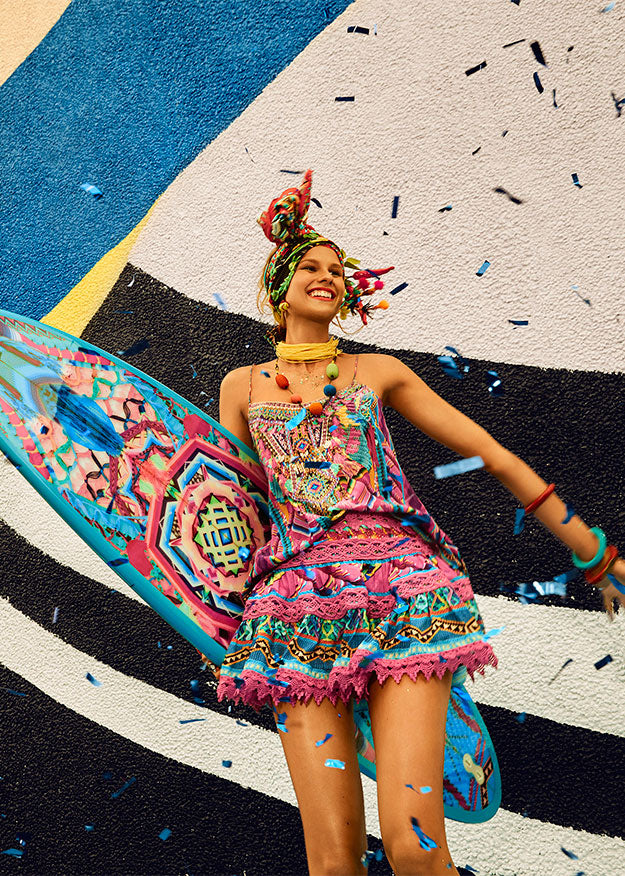 MS MOCHILLA T BACK SHOESTRING STRAP TOP