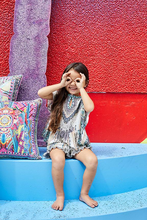 WEAVE ON KIDS SHORT W FRILL HEM