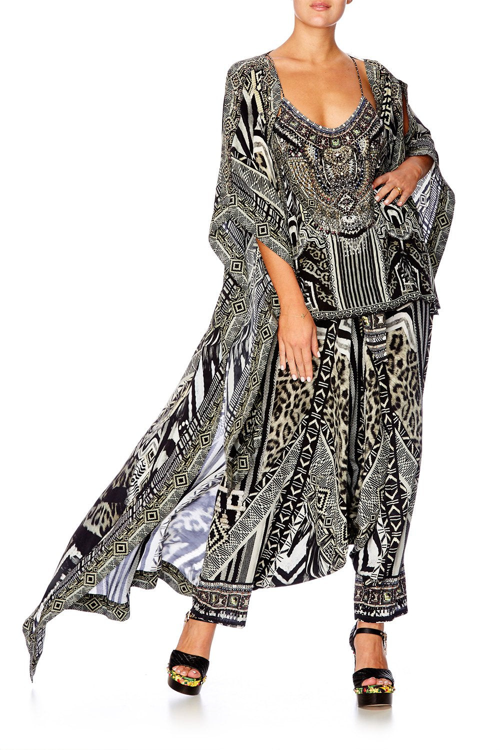 TRIBAL THEORY T BACK SHOESTRING TOP