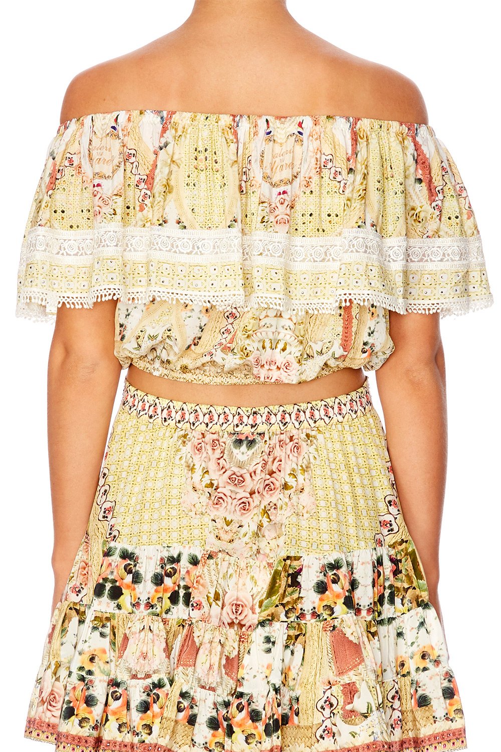 MY SUMMER LOVE OFF SHOULDER FRILL TOP