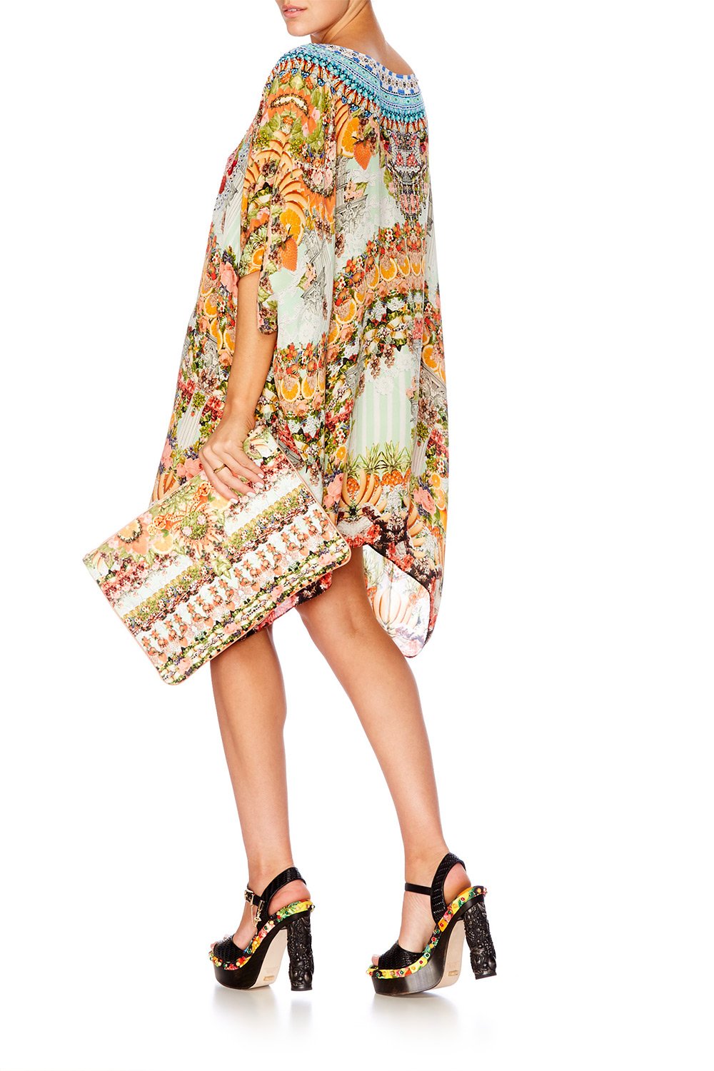 SLICE OF PARADISE SHORT ROUND NECK KAFTAN