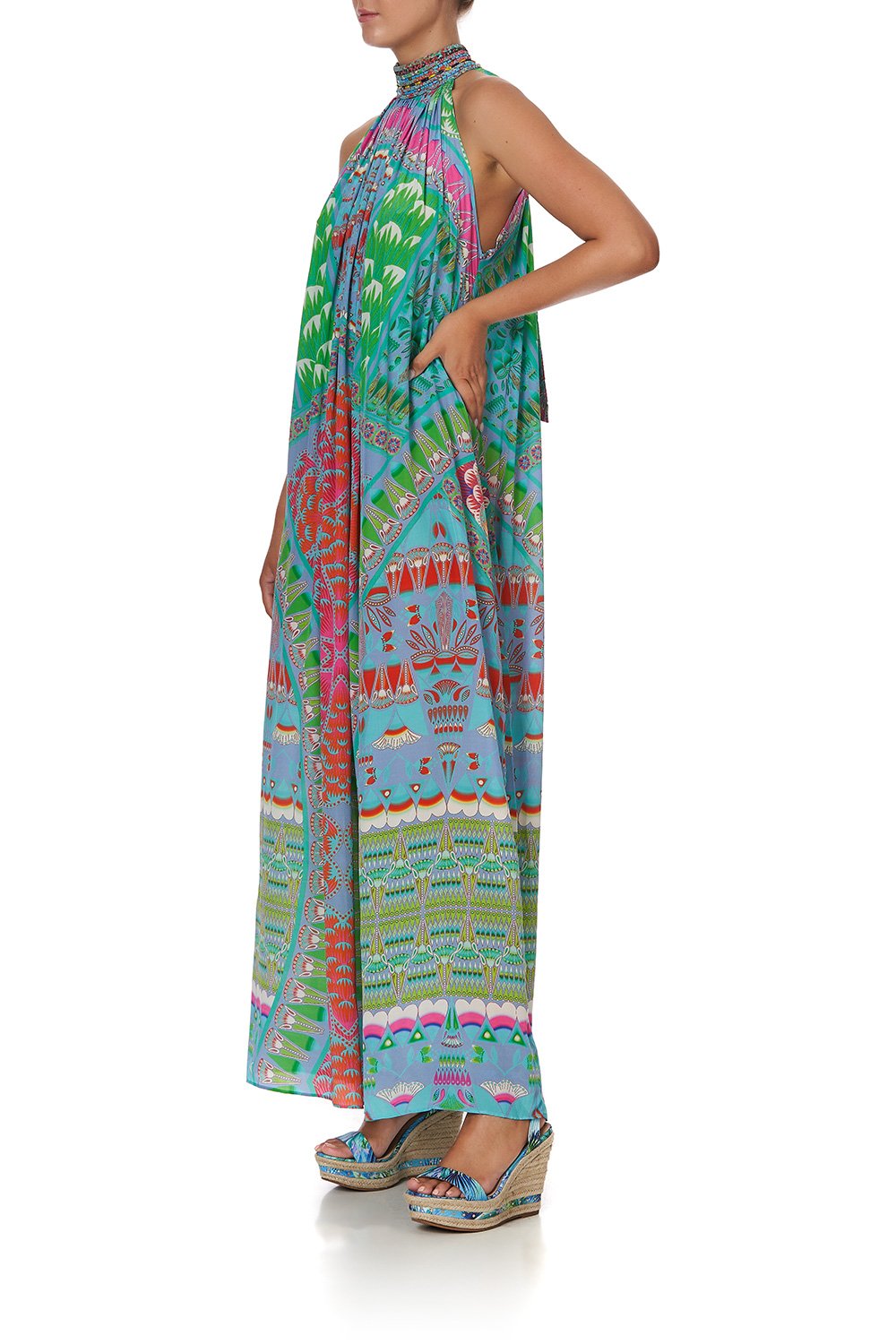 HIGH NECK LONG DRESS AMULET