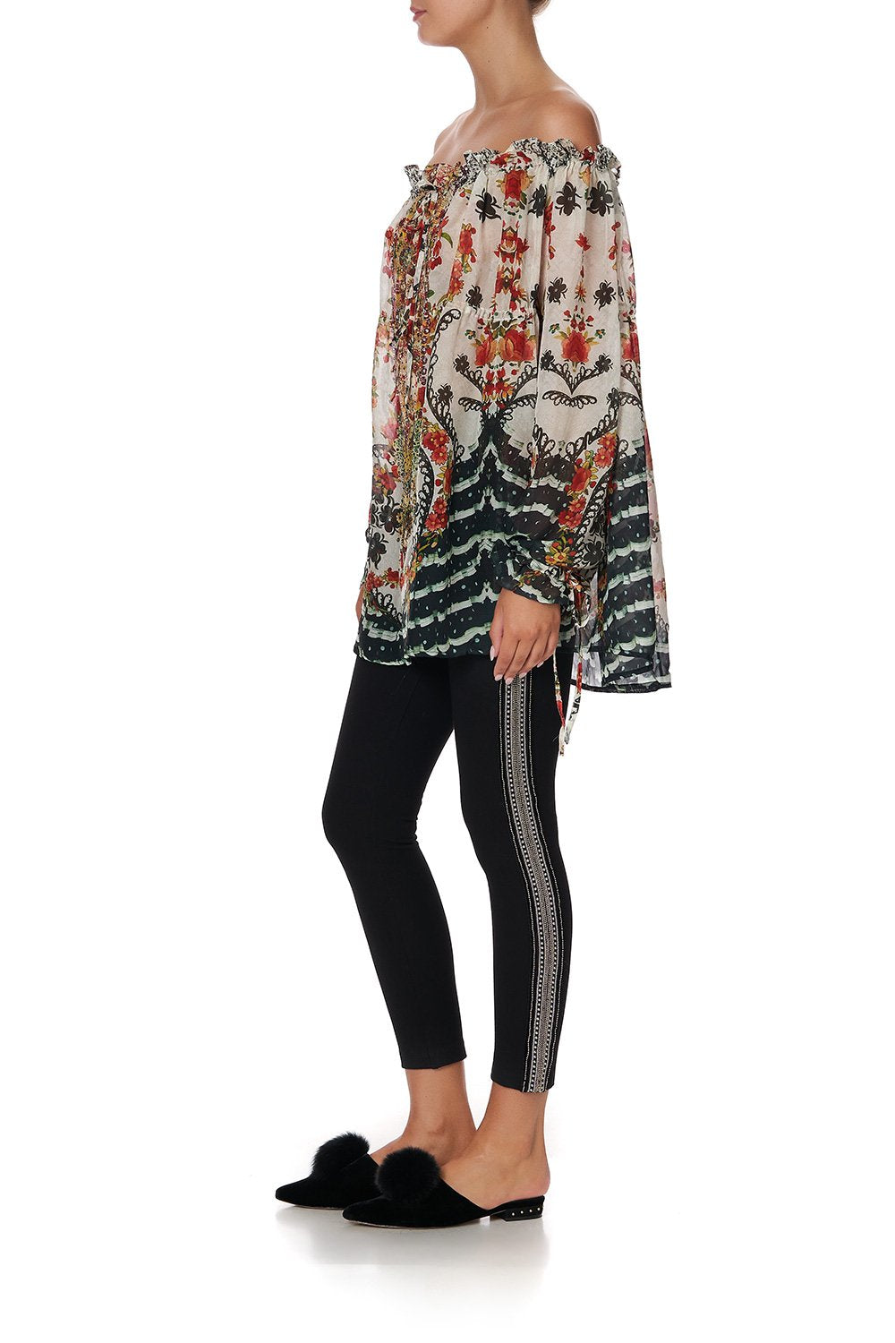 DRAWSTRING BLOUSE LA ROSA