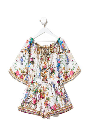 KIDS 3/4 FLARE SLEEVE PLAYSUIT 4-10 BY THE MEADOW