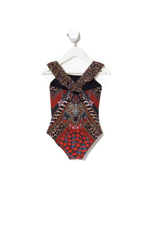 KIDS ONE PIECE WITH FRILL STRAP 12-14 LONDON CALLING