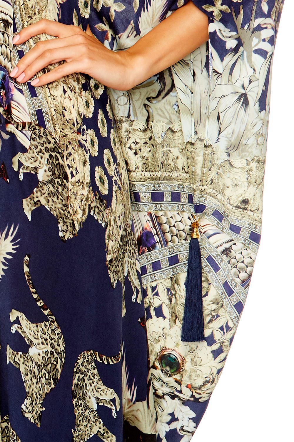 A LITTLE PAST TWILIGHT SPLIT FRONT & SLEEVE KAFTAN