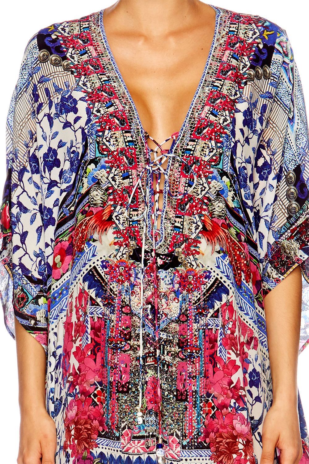 SHORT LACE UP KAFTAN HEART OF A DRAGON