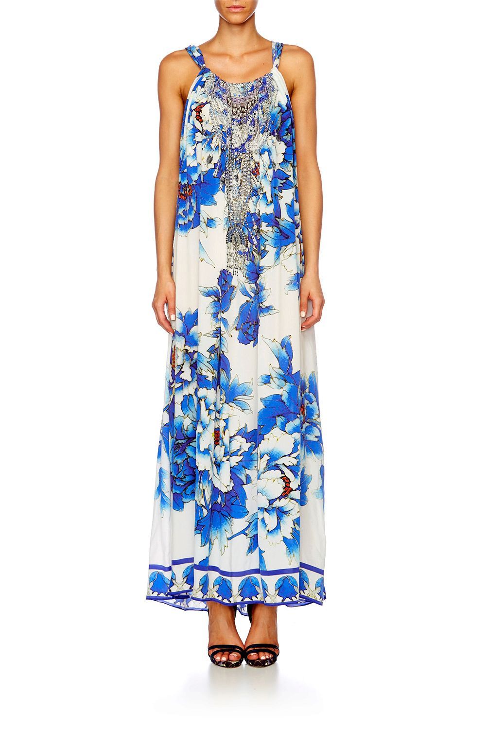 RING OF ROSES DRAWSTRING DRESS