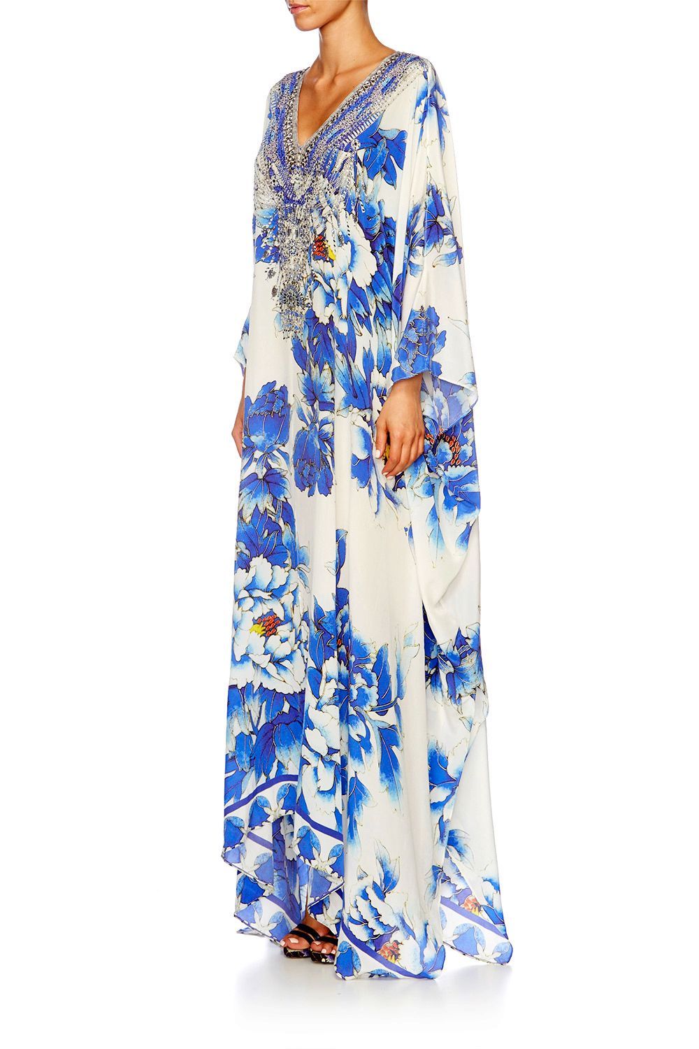 RING OF ROSES SHORT LACE UP KAFTAN