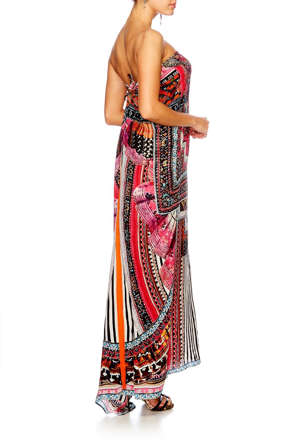 STRAIGHT AND NARROW ROUND NECK KAFTAN