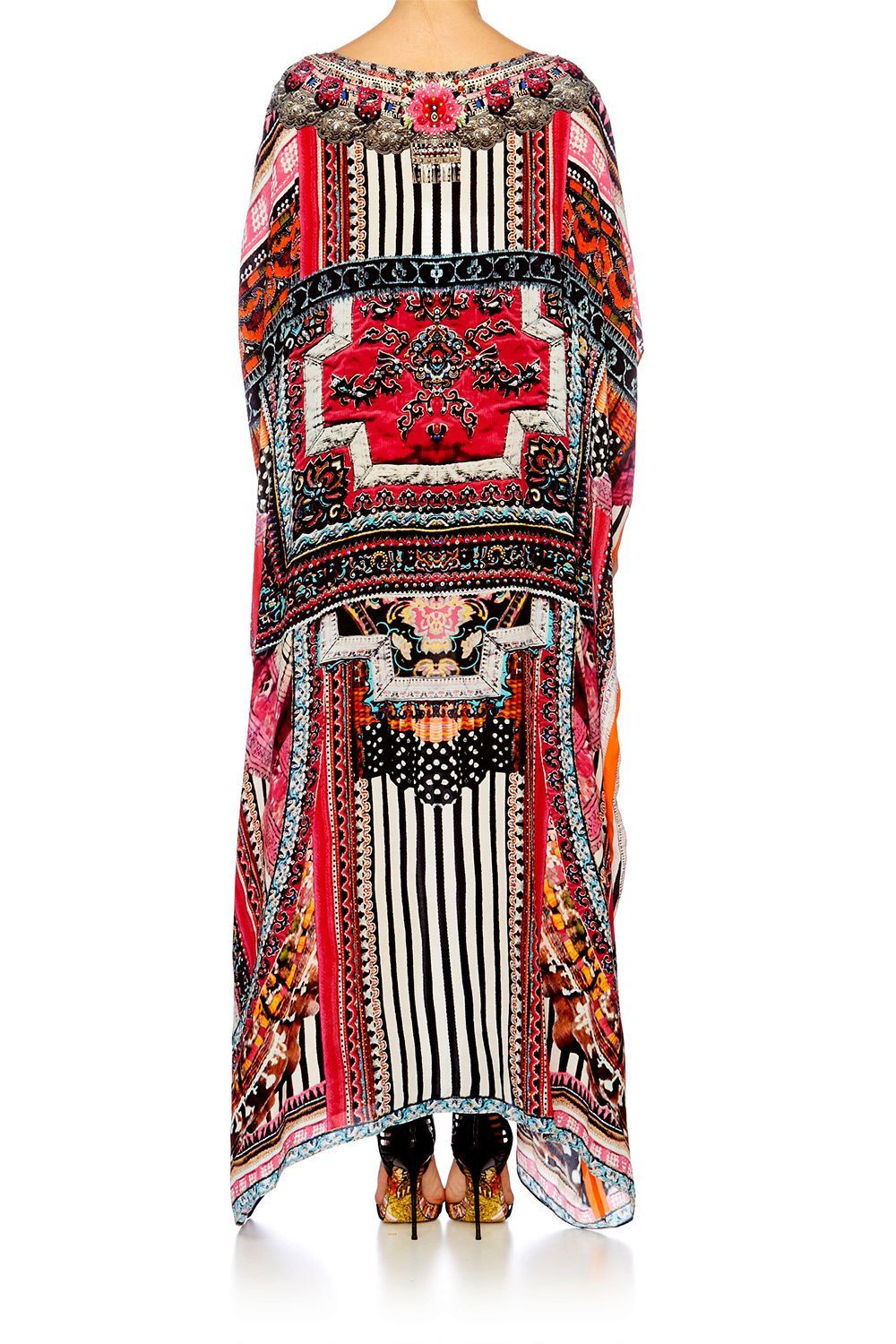 STRAIGHT AND NARROW ROUND NECK KAFTAN