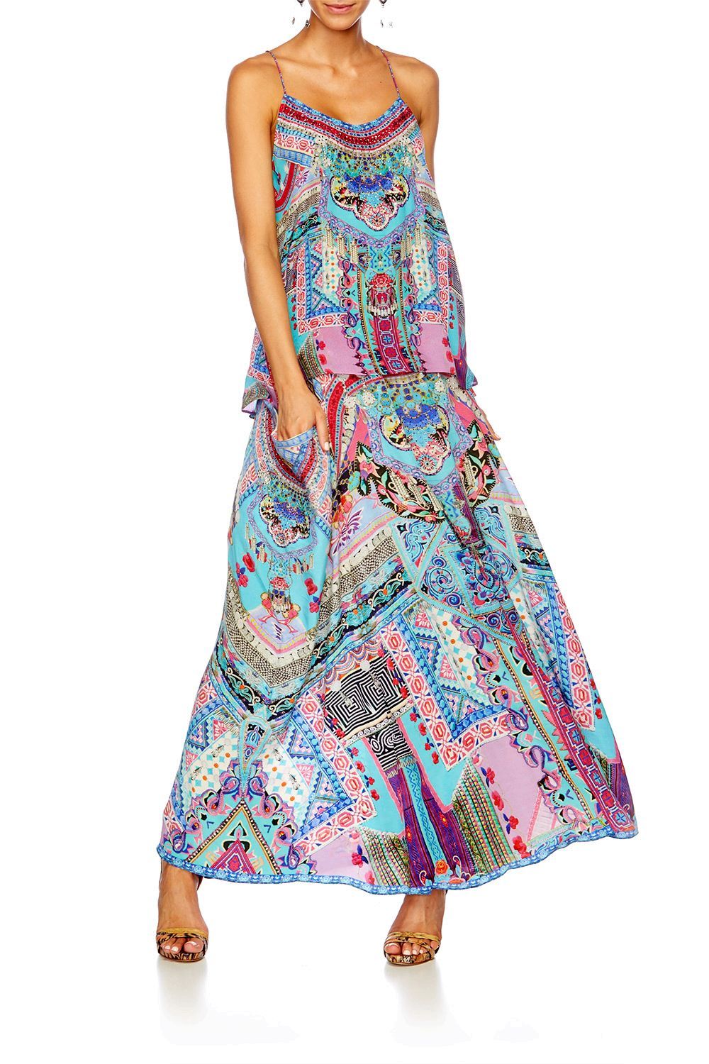 FESTIVAL FRIENDS POCKET SKIRT DRESS