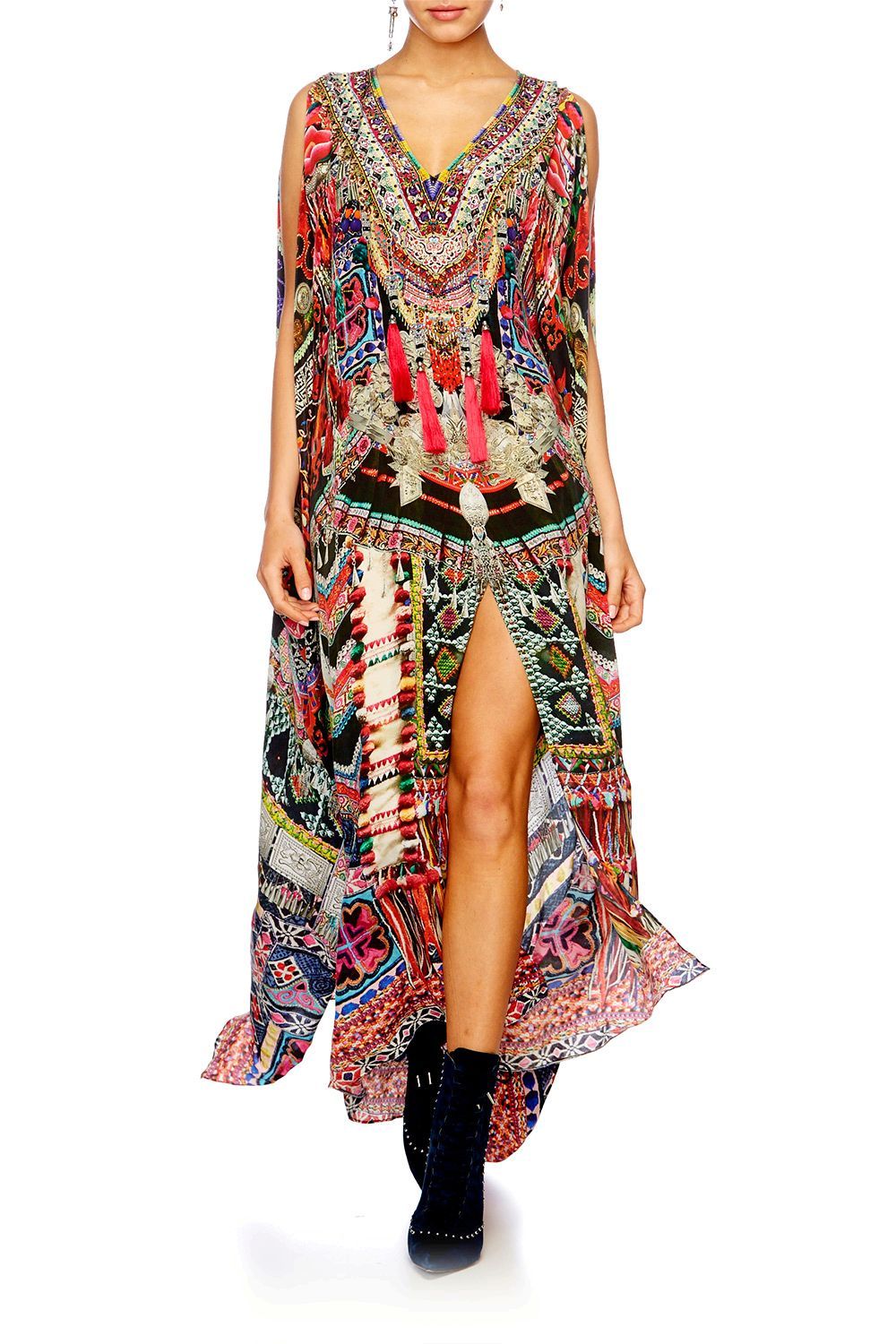 SOUND OF SILVER SPLIT FRONT & SLEEVE KAFTAN