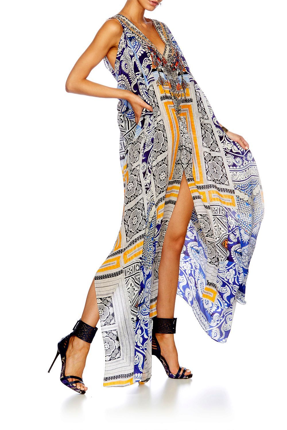 DRESS UP BOX SPLIT FRONT & SLEEVE KAFTAN
