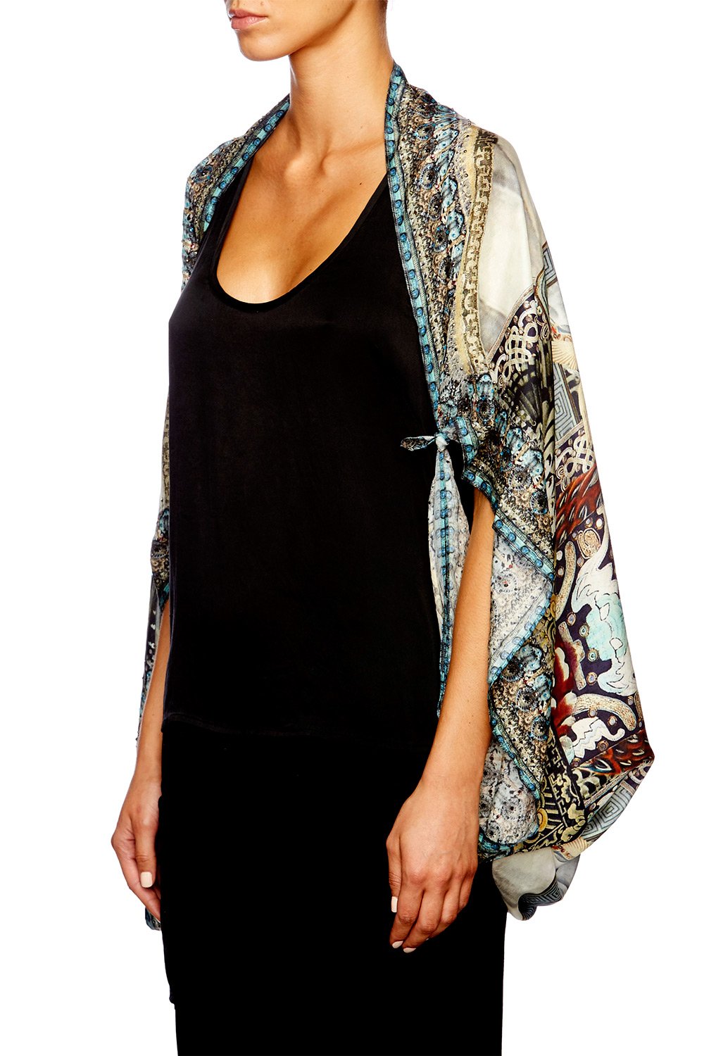 GIRL ON THE WING LARGE SQUARE SCARF