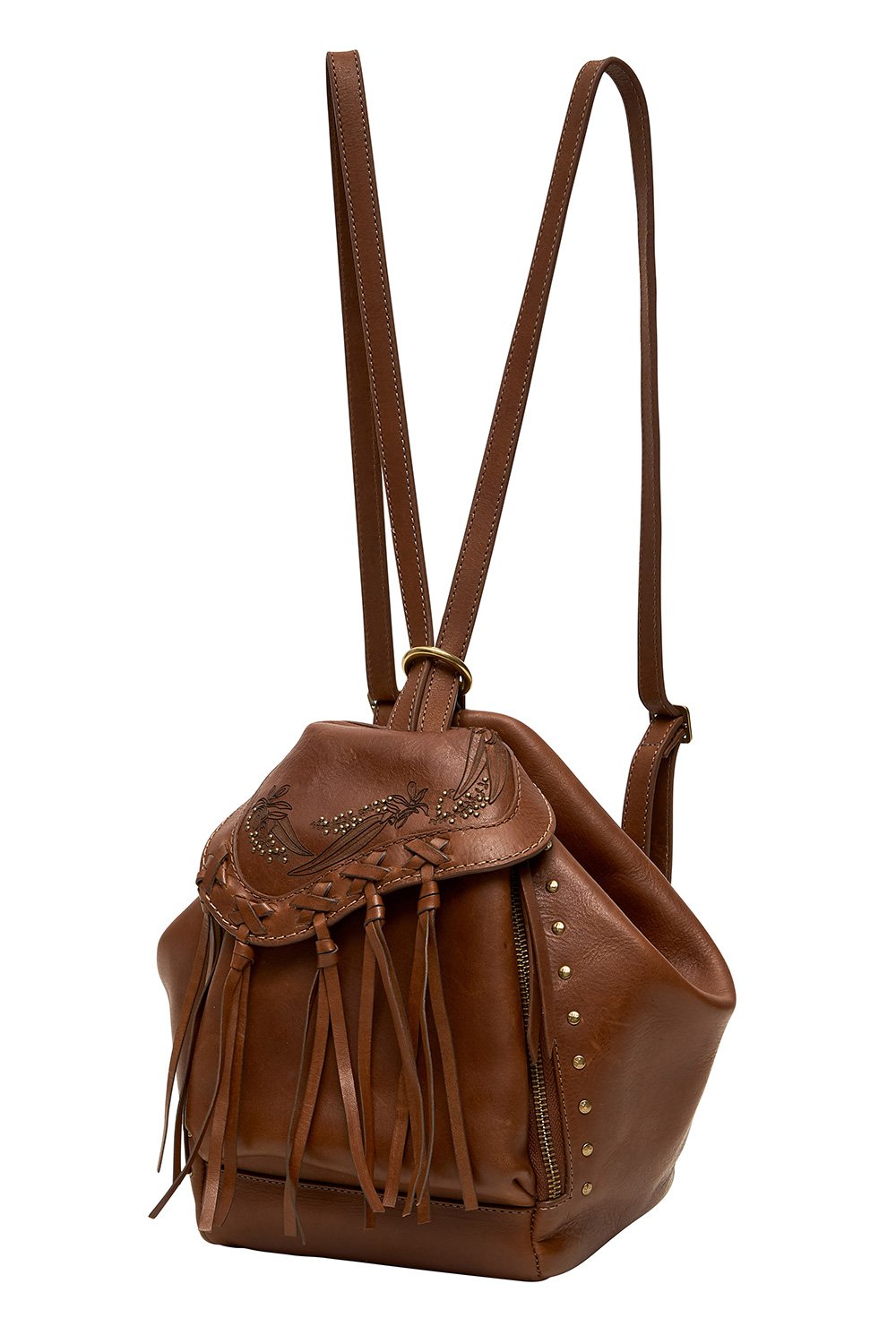 LEATHER BACKPACK TAN