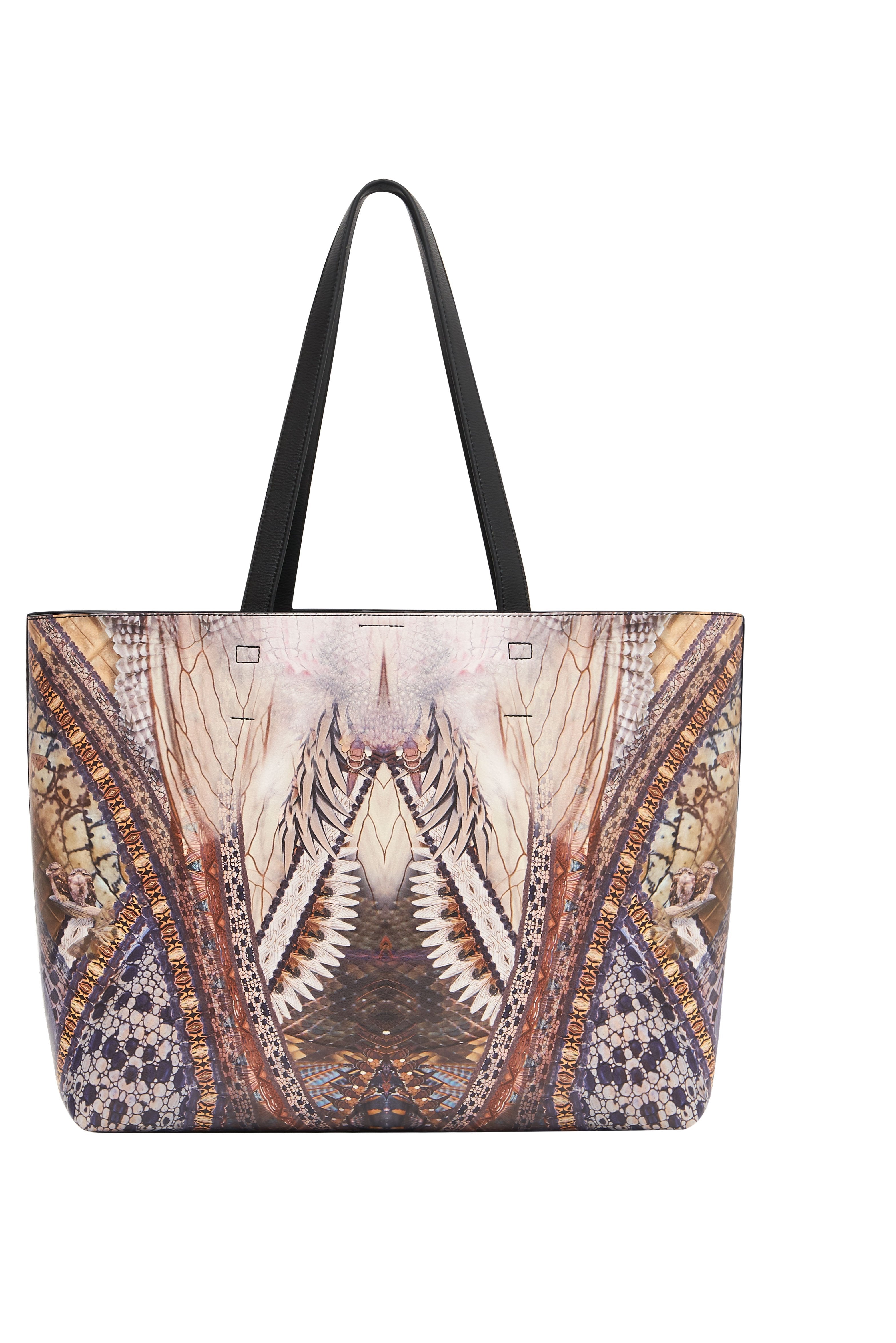 EAST WEST TOTE WITH POUCH KAKADU CALLING