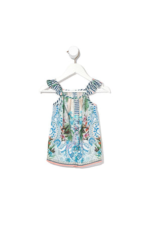BABIES DRESS WITH FRILL STRAP BEACH SHACK