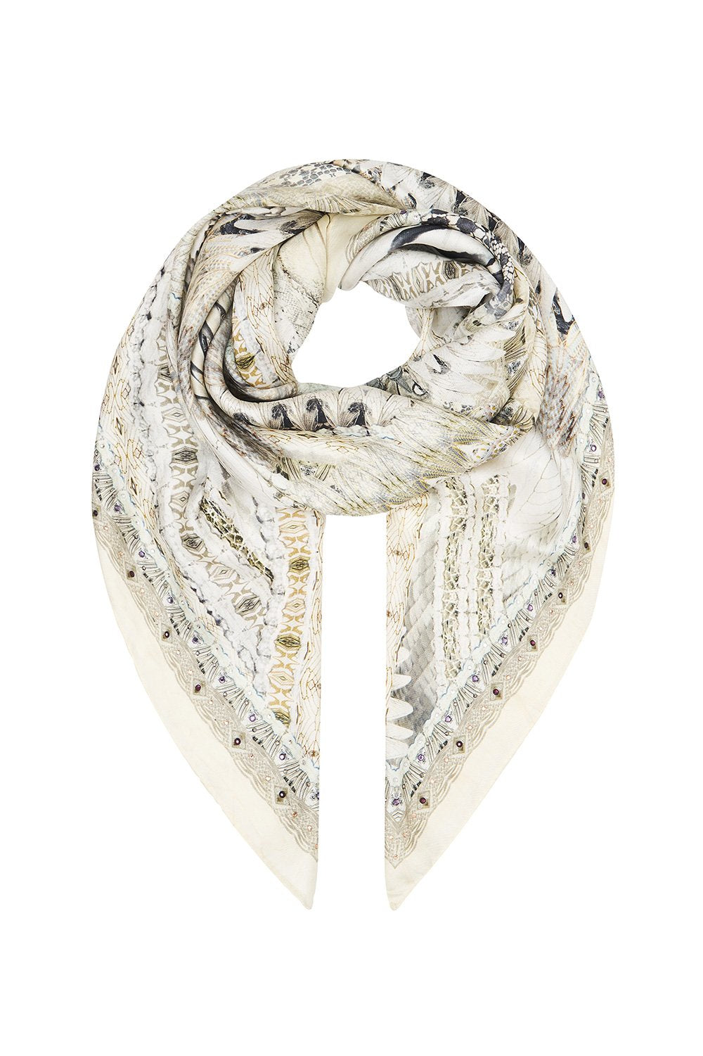 LARGE SQUARE SCARF DAINTREE DREAMING