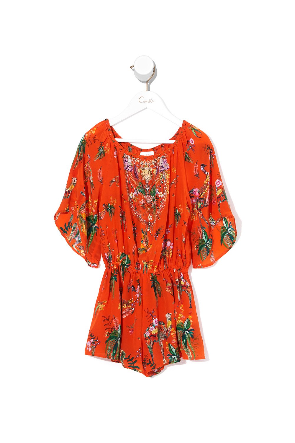 INFANTS 3/4 FLARE SLEEVE PLAYSUIT PARADISE CIRCUS