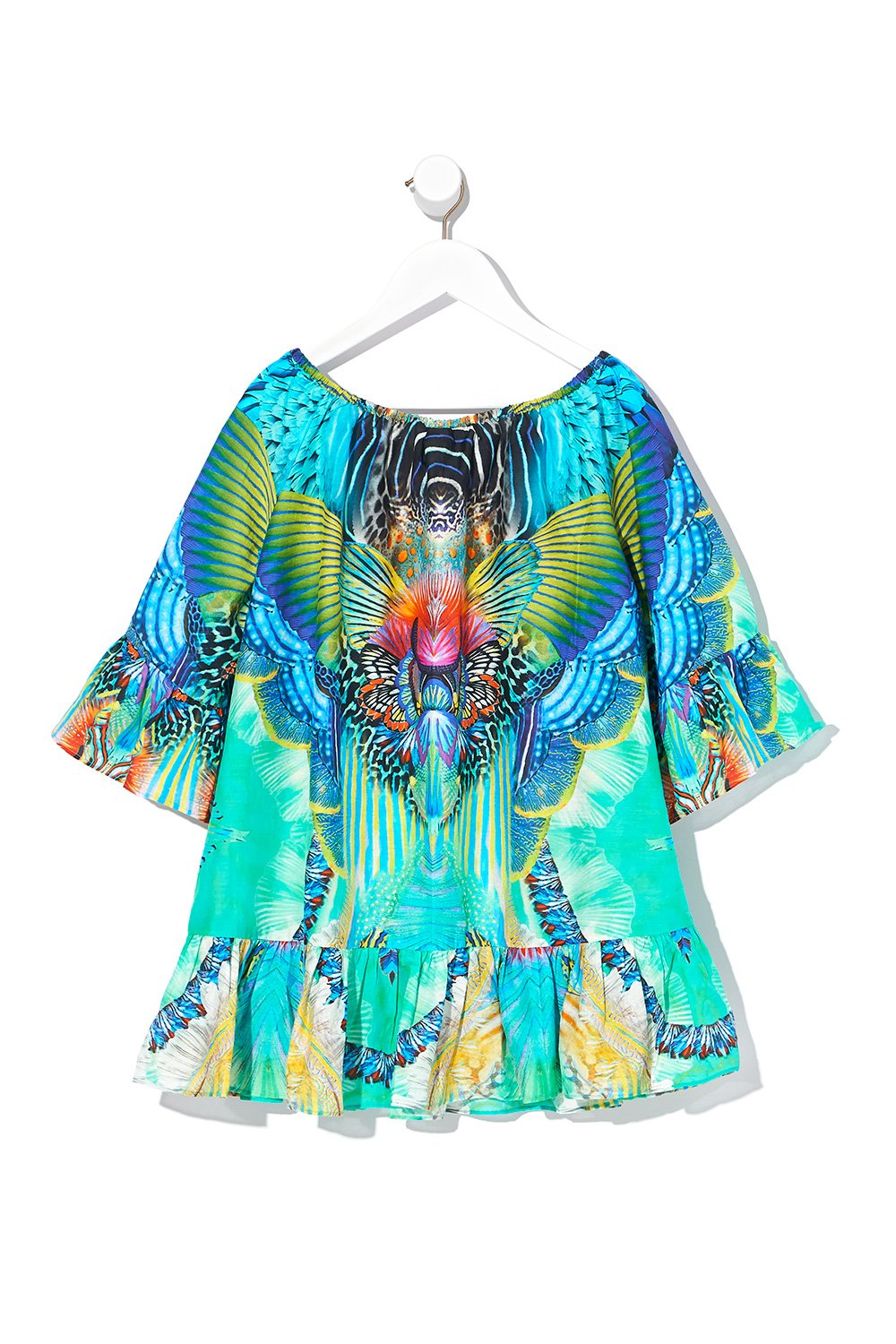 KIDS A-LINE FRILL DRESS REEF WARRIOR