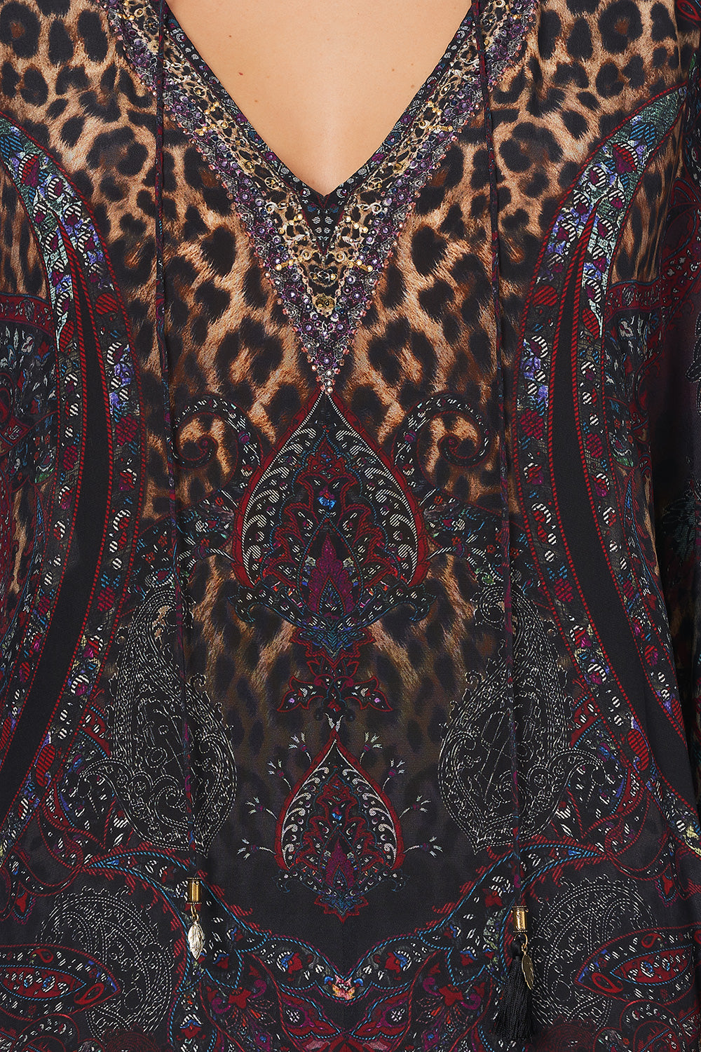 V-NECK DRESS WITH DRAPED BACK THE SMOKING LOUNGE