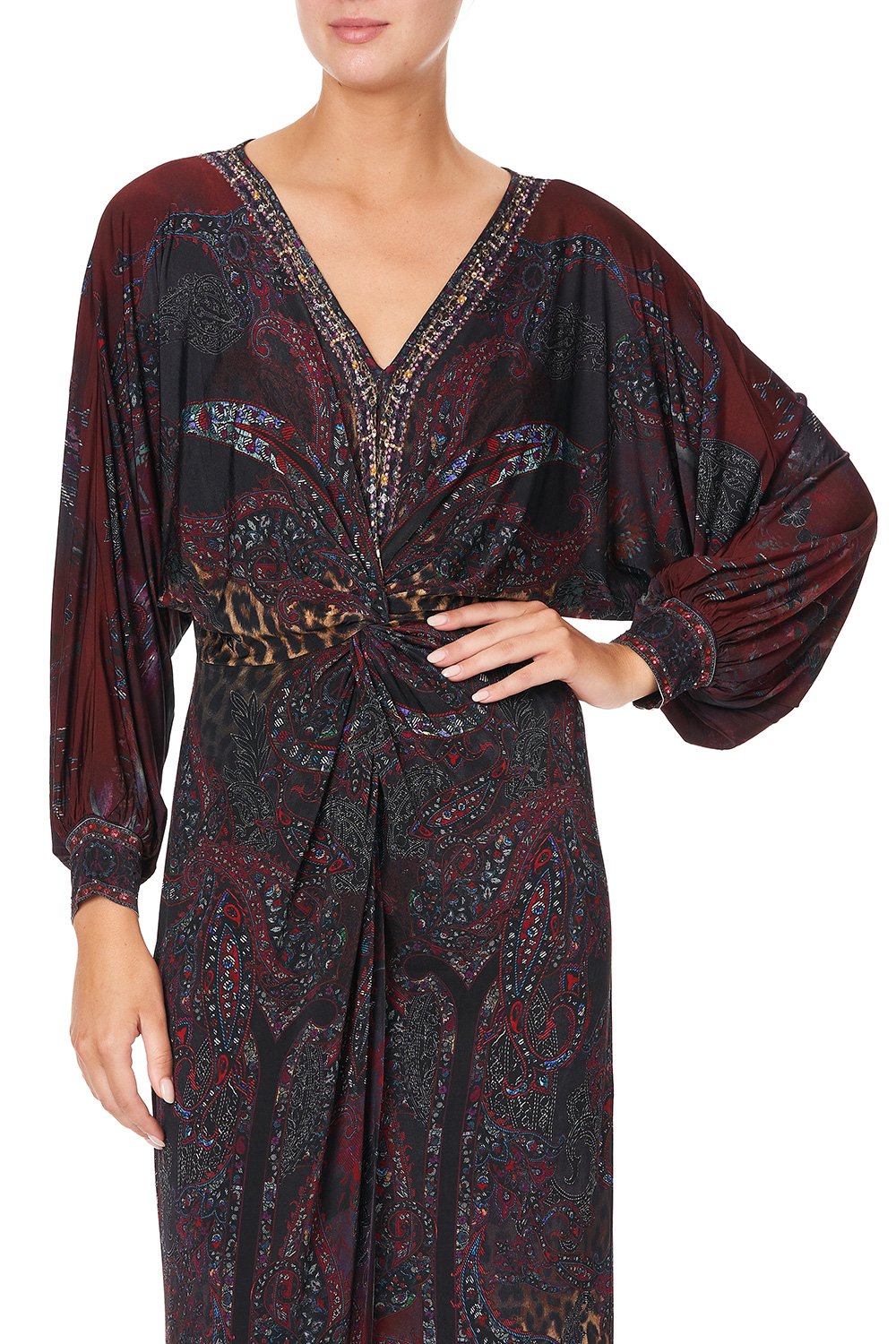 TWIST FRONT DRESS THE SMOKING LOUNGE